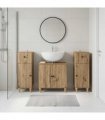 vidaXL 3 Piece Bathroom Cabinet Set ALKMAAR 3 pcs Artisan Oak