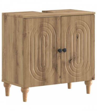 vidaXL 3 Piece Bathroom Cabinet Set ALKMAAR 3 pcs Artisan Oak