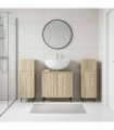 vidaXL 3 Piece Bathroom Cabinet Set ZWOLLE 3 pcs Sonoma Oak