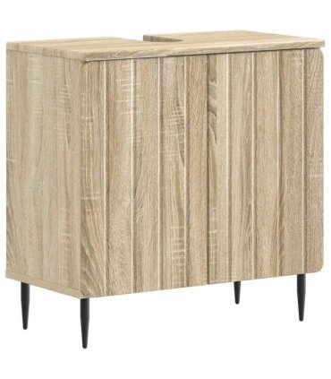 vidaXL 3 Piece Bathroom Cabinet Set ZWOLLE 3 pcs Sonoma Oak