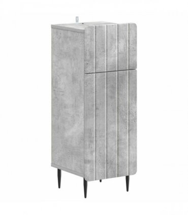 vidaXL 3 Piece Bathroom Cabinet Set ZWOLLE 3 pcs Concrete Grey
