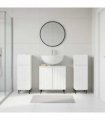 vidaXL 3 Piece Bathroom Cabinet Set ZWOLLE 3 pcs High Gloss White