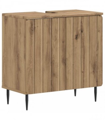 vidaXL 3 Piece Bathroom Cabinet Set ZWOLLE 3 pcs Artisan Oak