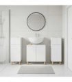 vidaXL 3 Piece Bathroom Cabinet Set ARNHEM 3 pcs High Gloss White