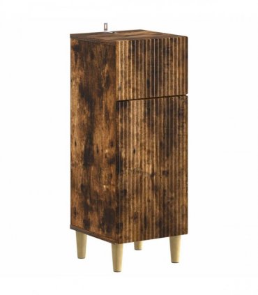 vidaXL 3 Piece Bathroom Cabinet Set ARNHEM 3 pcs Smoked Oak