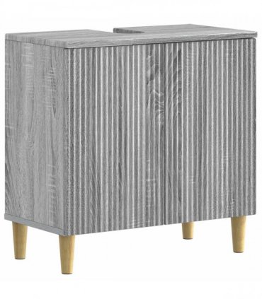 vidaXL 3 Piece Bathroom Cabinet Set ARNHEM 3 pcs Grey Sonoma