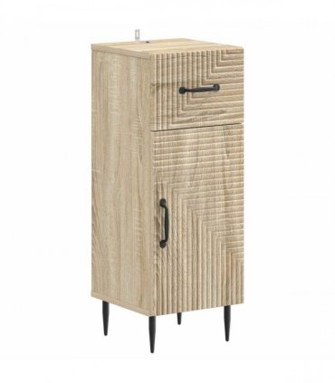 vidaXL 3 Piece Bathroom Cabinet Set HAARLEM 3 pcs Sonoma Oak