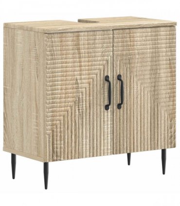 vidaXL 3 Piece Bathroom Cabinet Set HAARLEM 3 pcs Sonoma Oak