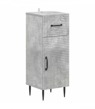 vidaXL 3 Piece Bathroom Cabinet Set HAARLEM 3 pcs Concrete Grey