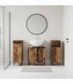 vidaXL 3 Piece Bathroom Cabinet Set HAARLEM 3 pcs Old Wood