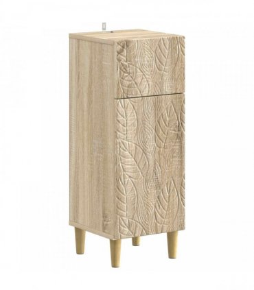 vidaXL 3 Piece Bathroom Cabinet Set DELFT 3 pcs Sonoma Oak