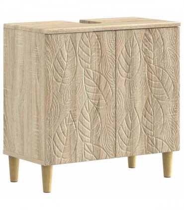 vidaXL 3 Piece Bathroom Cabinet Set DELFT 3 pcs Sonoma Oak