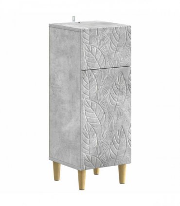 vidaXL 3 Piece Bathroom Cabinet Set DELFT 3 pcs Concrete Grey