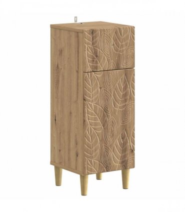vidaXL 3 Piece Bathroom Cabinet Set DELFT 3 pcs Artisan Oak