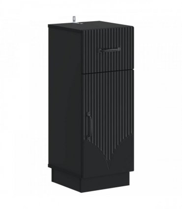 vidaXL 3 Piece Bathroom Cabinet Set HOORN 3 pcs Black 30 x 31 x 80 cm