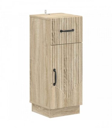 vidaXL 3 Piece Bathroom Cabinet Set HOORN 3 pcs Sonoma Oak