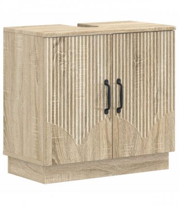 vidaXL 3 Piece Bathroom Cabinet Set HOORN 3 pcs Sonoma Oak