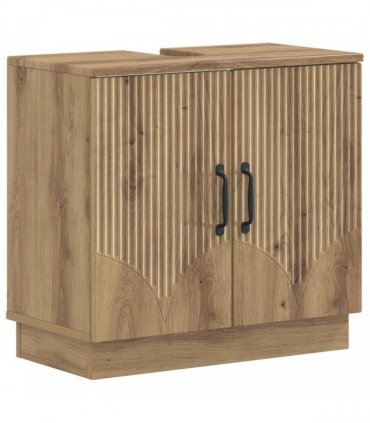 vidaXL 3 Piece Bathroom Cabinet Set HOORN 3 pcs Artisan Oak