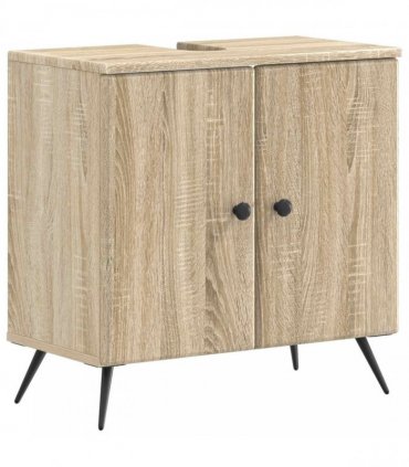 vidaXL 3 Piece Bathroom Cabinet Set BREDA 3 pcs Sonoma Oak