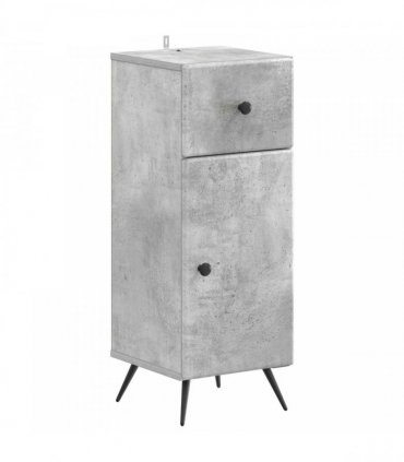 vidaXL 3 Piece Bathroom Cabinet Set BREDA 3 pcs Concrete Grey