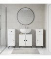 vidaXL 3 Piece Bathroom Cabinet Set BREDA 3 pcs High Gloss White