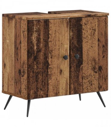 vidaXL 3 Piece Bathroom Cabinet Set BREDA 3 pcs Old Wood