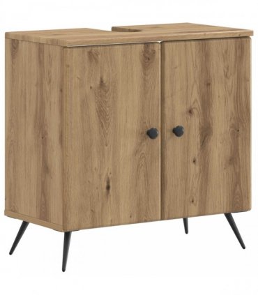 vidaXL 3 Piece Bathroom Cabinet Set BREDA 3 pcs Artisan Oak