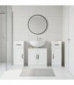 vidaXL 3 Piece Bathroom Cabinet Set UTRECHT 3 pcs High Gloss White