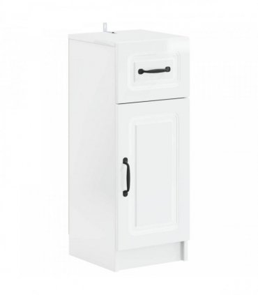 vidaXL 3 Piece Bathroom Cabinet Set UTRECHT 3 pcs High Gloss White