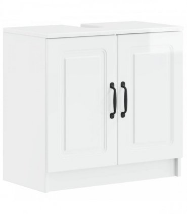 vidaXL 3 Piece Bathroom Cabinet Set UTRECHT 3 pcs High Gloss White