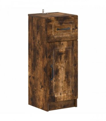 vidaXL 3 Piece Bathroom Cabinet Set UTRECHT 3 pcs Smoked Oak