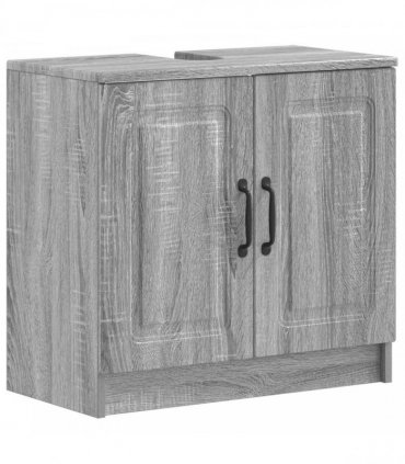vidaXL 3 Piece Bathroom Cabinet Set UTRECHT 3 pcs Grey Sonoma