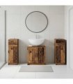 vidaXL 3 Piece Bathroom Cabinet Set UTRECHT 3 pcs Old Wood