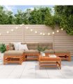 vidaXL Garden Lounge Set 5 pcs Wax Brown Solid Pine Wood