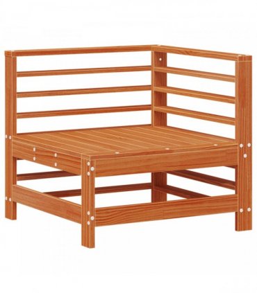 vidaXL Garden Lounge Set 7 pcs Wax Brown Solid Pine Wood