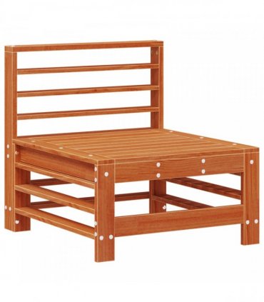 vidaXL Garden Lounge Set 7 pcs Wax Brown Solid Pine Wood