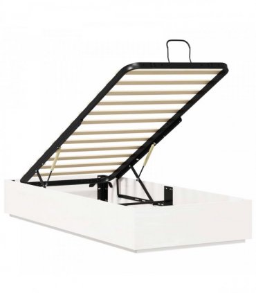 vidaXL Ottoman Bed Frame with Storage White 75 x 190 cm