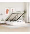 vidaXL Ottoman Bed Frame with Storage White 120 x 200 cm