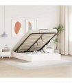 vidaXL Ottoman Bed Frame with Storage White 150 x 200 cm