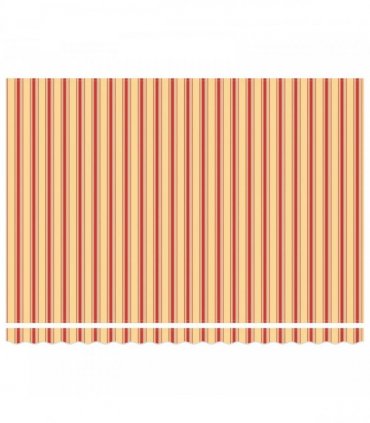 vidaXL Solar Electric Awning 5 x 3 m Yellow and Orange Stripe