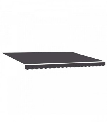 vidaXL Manual Awning 4.5 x 3.5 m Anthracite 100% Polyester