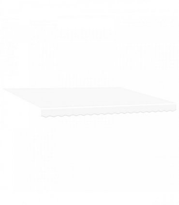 vidaXL Manual Awning 5 x 3.5 m White 100% Polyester