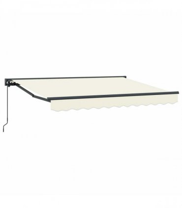 vidaXL Manual Awning 3.5 x 2 m Cream 100% Polyester