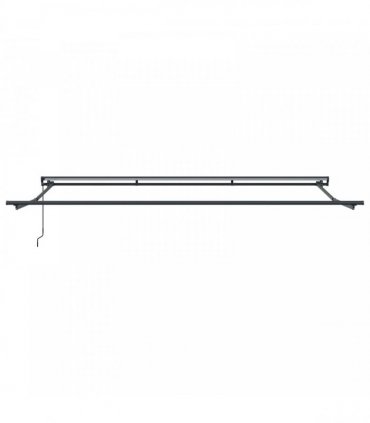 vidaXL Manual Awning 5 x 3.5 m White 100% Polyester