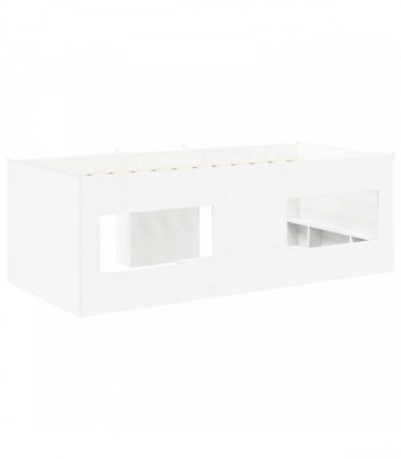 vidaXL Kids'High Bed Frame White 100 x 200 cm Engineered Wood