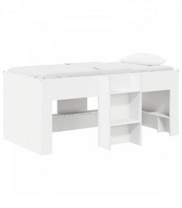 vidaXL Kids'High Bed Frame White 80 x 160 cm Engineered Wood