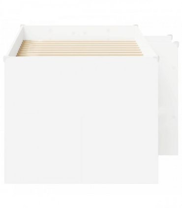 vidaXL Kids'High Bed Frame White 80 x 160 cm Engineered Wood
