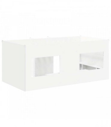 vidaXL Kids'High Bed Frame White 80 x 160 cm Engineered Wood