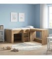 vidaXL Kids'High Bed Frame Artisan Oak 80 x 160 cm Engineered Wood