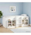 vidaXL Kids'High Bed Frame White 75 x 190 cm Engineered Wood